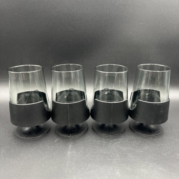 Vintage Glas-Snap by Corning Black w/ Smokey Glass Hot / Cold Beverages 5.5 in - Picture 5 of 13